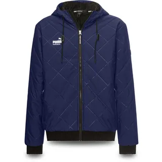 PUMA Workwear Winterjacke Herren mit Kapuze und Steppmuster - Warm gefüttert - Mit Kordelzug - Widerstandsfähige robuste Arbeitsjacke für Handwerk Produktion Logistik und Baugewerbe - 3XL