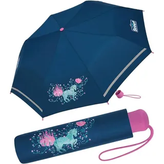 Scout Kinder-Taschenschirm mit reflektierendem Streifen Dreamworld 90 cm