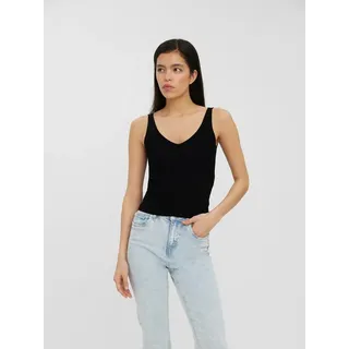 Vero Moda Stricktop VMGLORY SL RIB TOP Viskosemischung schwarz M (38)