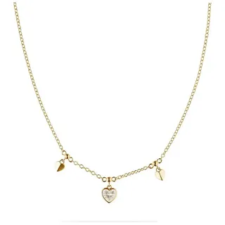 JETTE Silberkette JETTE Damen-Kette 925er Silber, recycelt Zirkonia, DIAMOND gelb|goldfarben