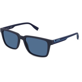 Lacoste L6032S Herren-Sonnenbrille Vollrand Eckig Bio-Kunststoff-Gestell, blau