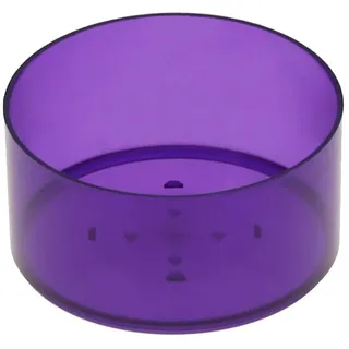 runde Kunststoff Teelichthüllen 37x19mm - Kerzengießen klassische Rundform, Farbe:Lila, Anzahl:25 Stück