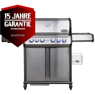 SANTOS S-418 Pro Edelstahl I Seiten- & Heckbrenner