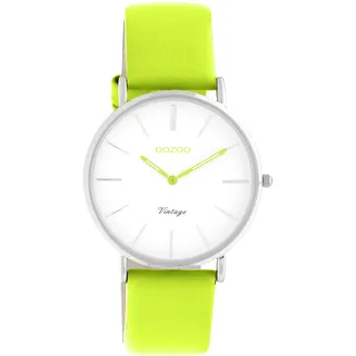 Oozoo Vintage Herren Uhr - Armbanduhr Herren mit 18mm Lederarmband - Analoge Herren Armbanduhr in rund - auch als Damen Uhr passend