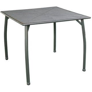 Greemotion Gartentisch Tisch Toulouse 90 x 74 x 90 cm Grau Anthrazit Metall