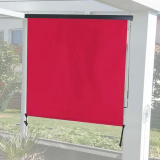 MCW Aluminium Vertikalmarkise 180 x 250 cm Bordeaux-Rot