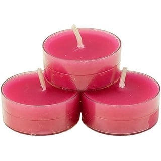 nk Candles 20 dänische Teelichter farbig durchgefärbt ohne Duft (pink)