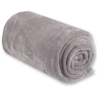 BestLivings Babydecke Mikrofaser Bestlivings hellgrau - silbergrau 70x100 cm
