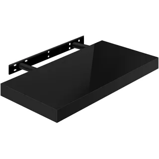 Woltu Wandregal 50 x 22,9 x 3,8 cm Schwarz