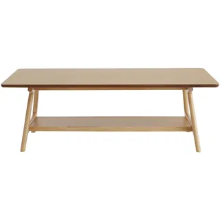 Rechteckiger Couchtisch skandinavisch aus Eichenfurnier B120 cm BAKAR