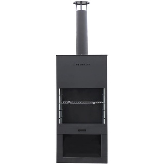 Westmann Grill und Gartenkamin, Terrassenofen,schwarz,
