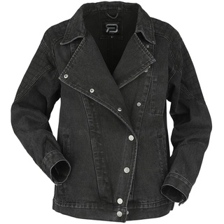 Jeansjacke für Damen  schwarz "Biker Jeans Jacket" von RED by EMP - XXL