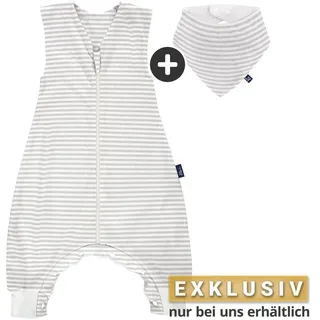 Alvi Baby Schlafsack Sleep-Overall Light Grau 70