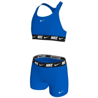 Nike Swim Logo Tape Bikini - Blue Crystal - 7-8 Jahre