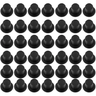 Mini-Zylinderhut, Kunststoff, schwarz, Miniatur-Zylinder, DIY, Basteln, für Party, 50 Stück