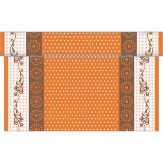 sovie HOME Tischläufer Rabea | Orange | praktische Einmal-Tischdecke zur Osterzeit | 40cm x 4,8m | 1 Stück