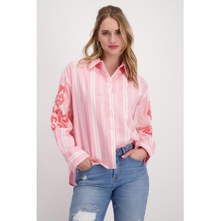 Monari Blusenshirt Bluse, pink smoothie gemustert 38