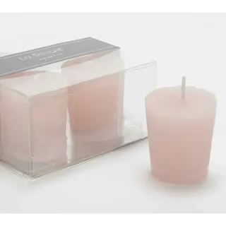 von 4 Votivkerzen 4,3 x 4,7 cm rosa - Set Rund Wachs Amadeus 10x10 cm