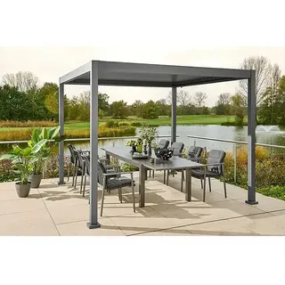 Sunfun Gartenmöbel-Set Maja/Solo/Milos  (18 -tlg., Night-Grey, Ausziehbar)