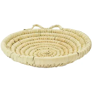 Marrakesch Orient & Mediterran Interior Brotkorb geflochten Natur 27 cm