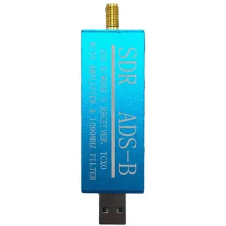 Sctecoau RTL2832U ADS-B Mode-S USB SDR TV-Empfänger Eingebauter HF-Verstärker 1090 MHz Bandpassfilter Radio SDR-Band TV-Scanner Tuner Langlebig Einfach zu Bedienen