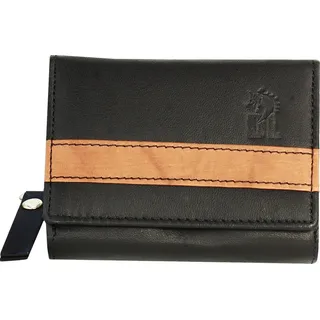 Drachenleder Damen Herren Portemonnaie Geldbörse schwarz OPZ100C -