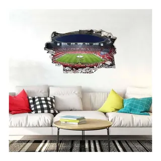 FC Bayern München 3D-Wandtattoo FC Bayern München Wandsticker Fußball Stadion Allianz Arena Pack Ma's, selbstklebend, rückstandslos entfernbar bunt|rot
