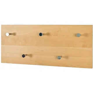 Hakengarderobe aus Buche Massivholz 60 cm breit