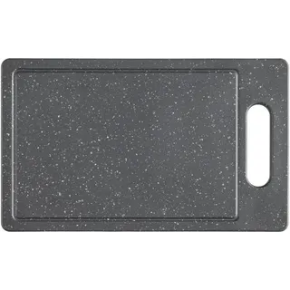 mömax Schneidebrett-Set Kunststoff 2 25 x 15,2 cm Schwarz