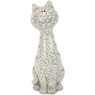 Trendline Dekofigur Katze Terrakotta 26 X 10 Cm Grau Figur