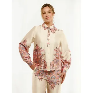 Blusentop LIBERTÉ ESSENTIEL "Liberté Essentiel Shirt WENNISE", Damen, Gr. S, pink paisley, Obermaterial: 100% Polyester, Blusen Blusentop