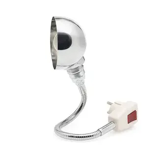 Steckerleuchte Stiletto verchromt silber, Designer Stiletto