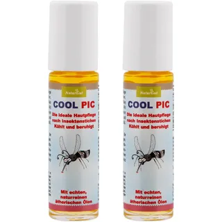 NaturGut Cool Pic Insektenstich Roll On ideale Hautpflege nach Insektenstichen 2x10ml kühlt und beruhigt