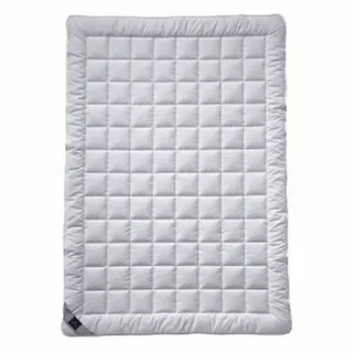Billerbeck Bettdecke Sari – ca. 200 x 200 cm – leichte Sommerdecke – kühlende dünne Decke für den Sommer – aus Tussah Seide