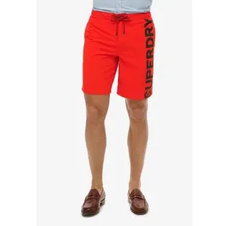 Superdry für Herren. M3010238A Klassischer roter Badeanzug (S), Strandbekleidung, Recyceltes Polyester, Nachhaltig