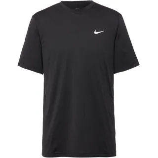 Nike Dri-FIT UV Hyverse kurzarm Fitnessshirt Herren 010 black/white M