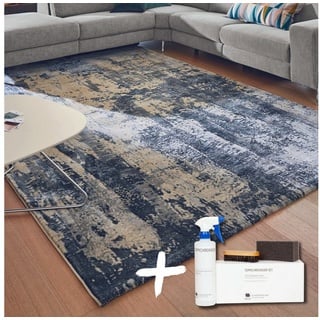 Teppich WAVE ARTE, Musterring, rechteckig, Höhe: 10 mm, ideal für Wohnzimmer, Wintergarten oder Küche grau 170 cm x 240 cm x 10 mm