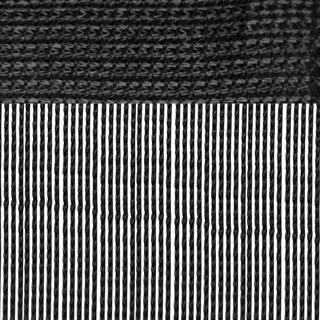 arsvita Fadenvorhang Stangendurchzug 140 x 250 cm Schwarz 1 St