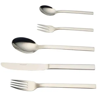 Echtwerk Besteckset, Silber, Metall, 30-teilig, ergonomischer Griff, rostfrei, lebensmittelecht, Essen & Trinken, Besteck, Besteck-Sets