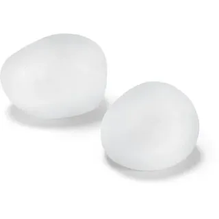 2 LED-Dekosteine - Weiß - weiß
