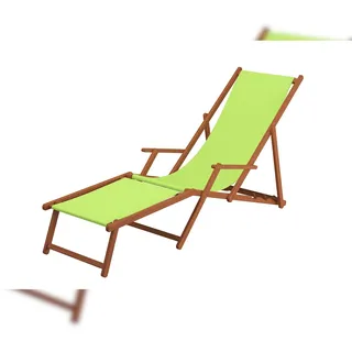 Erst-Holz Sonnenliege 200 x 56 x 90 cm Grün