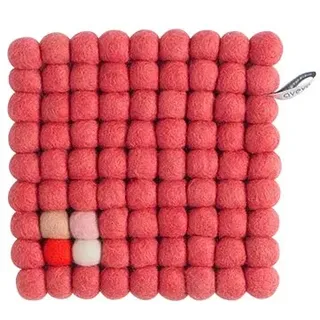 Aveva Filz Deko Untersetzer Topfuntersetzer quadratisch Reiner Wollfilz, Aveva:Raspberry