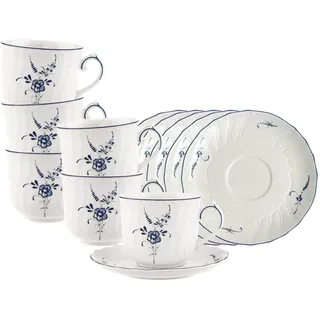 Villeroy & Boch Vieux Luxembourg Frühstückstasse 0,24 l Blau 6 St.