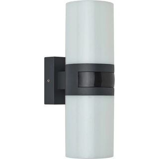 Oktaplex Außenlampe mit Sensor Peru Aluminium Außenleuchte 20W 1900lm Warmweiß IP65