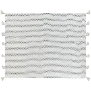 Decke Baumwolle cremeweiß mit Quasten 150 x 200 cm MODAR
