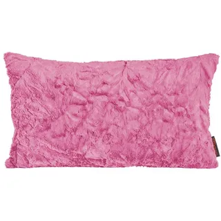 Magma Heimtex Fellkissen Kissen Kuschelkissen Dekokissen Fluffy pink 30x50cm, mit Füllung,pflegeleicht,30 x 50 cm rosa