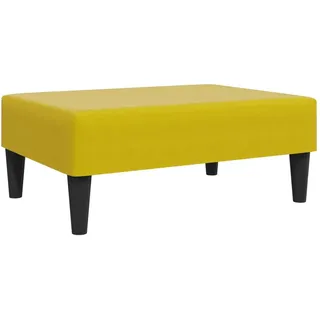 vidaXL Fußhocker Samt 77 x 55 x 31 cm Gelb