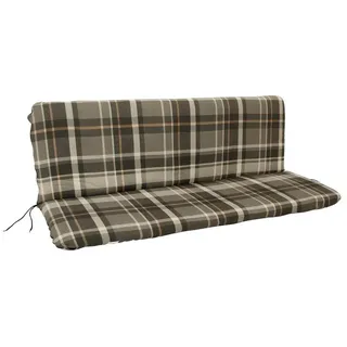 DEGAMO Bankauflage 138 x 88 x 5 cm grau/beige kariert 1 St.