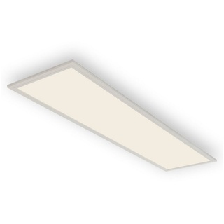 Briloner Leuchten LED Panel 7189-016, Bewegungsmelder, Dämmerungssensor, Leuchtdauer einstellbar, ultraflach, LED fest verbaut, Neutralweiß, Deckenlampe, 119,5x29,5x6,5cm, Weiß, 38W, Wohnzimmer, Schlafzimmer weiß
