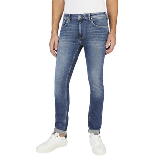 Pepe Jeans Herren Jeans FINSBURY Skinny Fit Blau Hs6 Tiefer Bund W 40 L 32